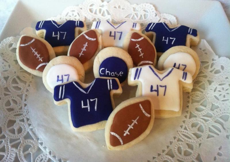 Football cookie birthday